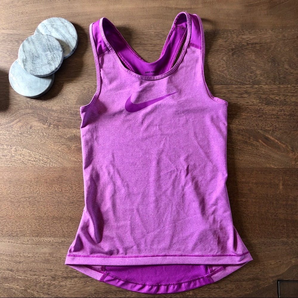 Nike Pro Purple Racerback Athletic Tank